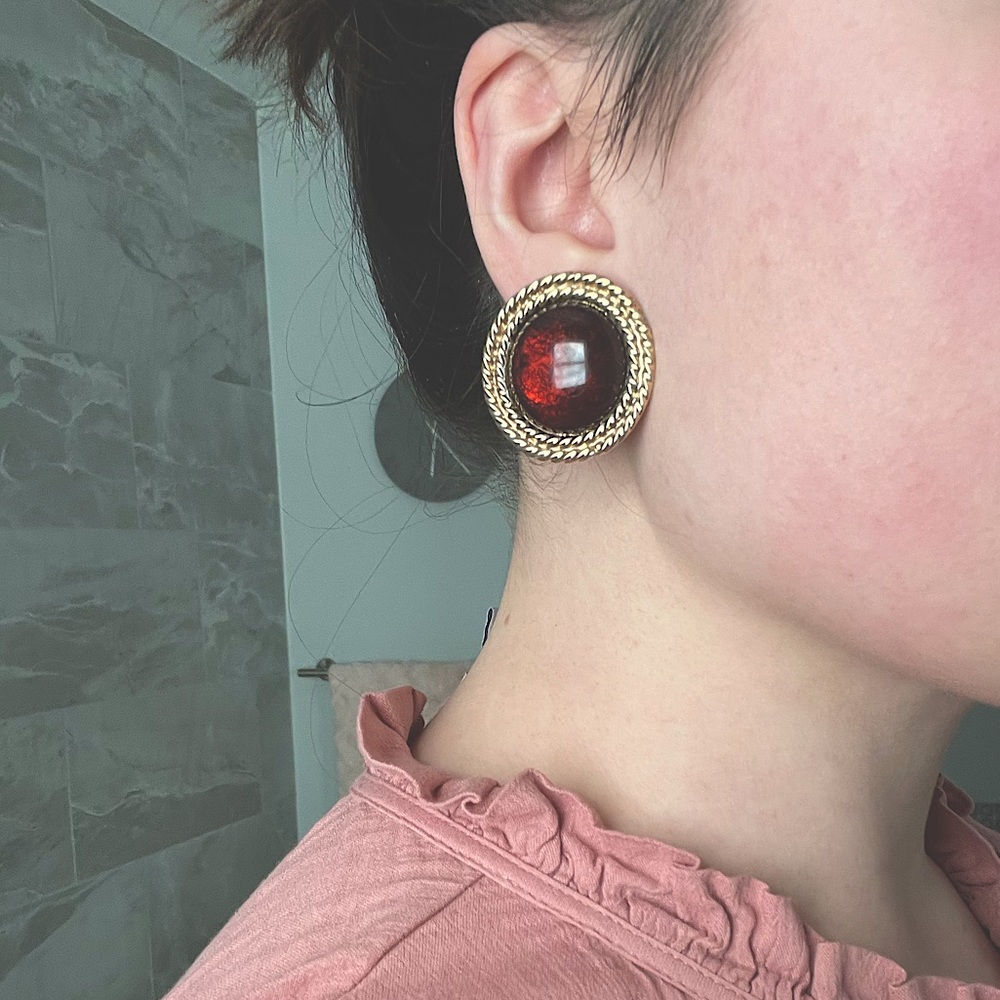 Vtg Statement Clip-Ons